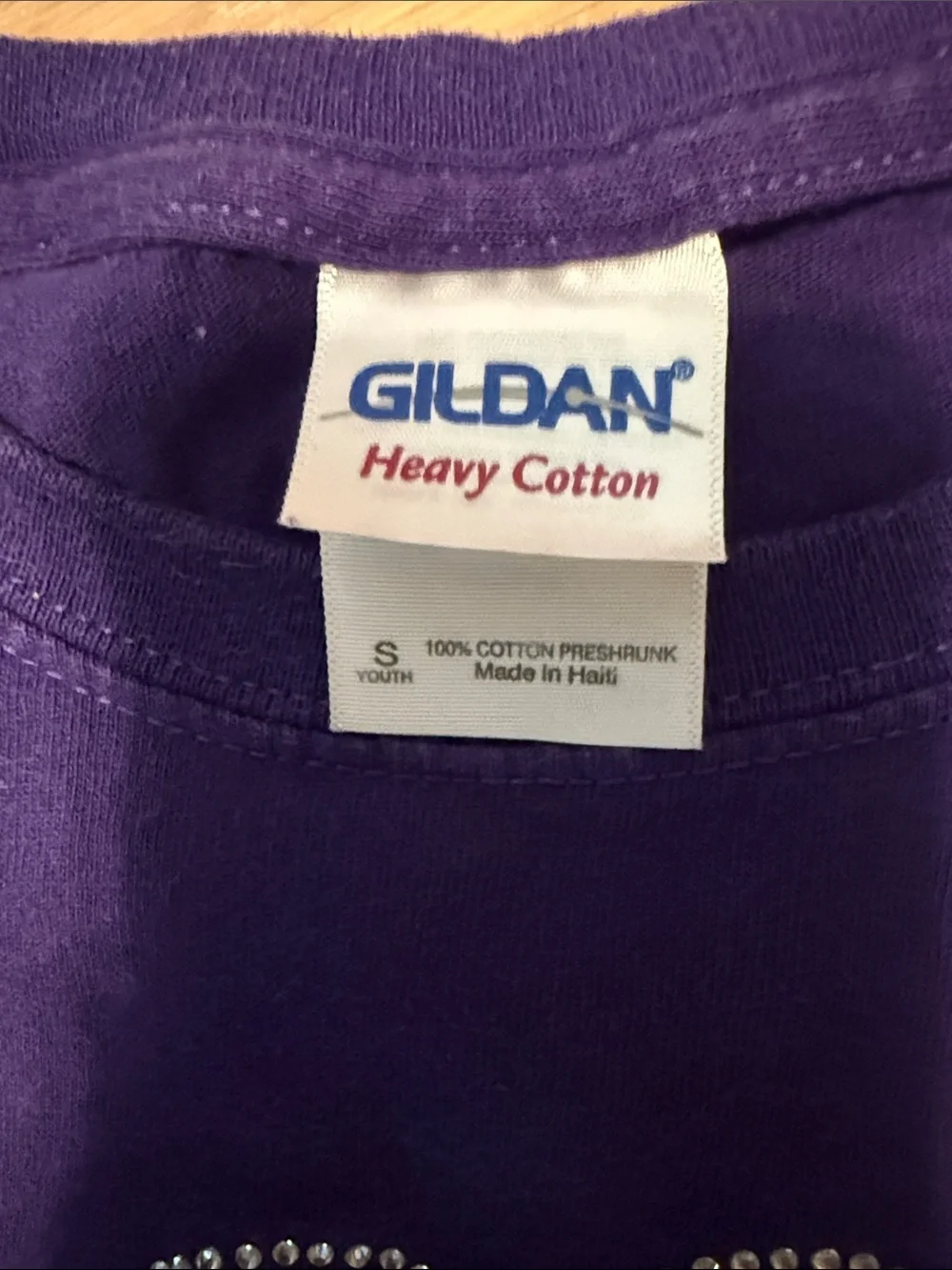 Kids Purple Atlanta Heart Graphic Tee